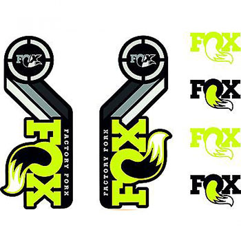 UNIVERSAL DECAL KIT YELLOW FOR FORKS AND SHOCKS FOX 2015/...