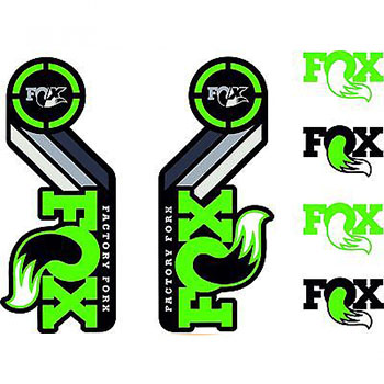 UNIVERSAL DECAL KIT GREEN FOR FORKS AND SHOCKS FOX 2015/1...
