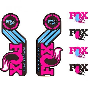 UNIVERSAL DECAL KIT PINK FOR FORKS AND SHOCKS FOX 2015/16