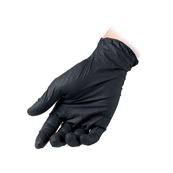 NITRIL SAFETY GLOVES BLACK - S 